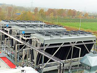 HR3 highside float regulators at Thermofin Germany ammonia v-shape condensators