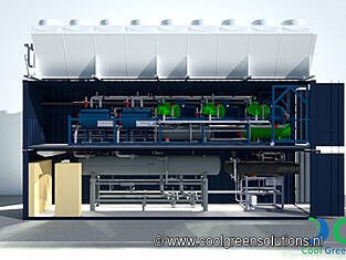 Cool Green Solutions CO2 container system with WITT pumping station